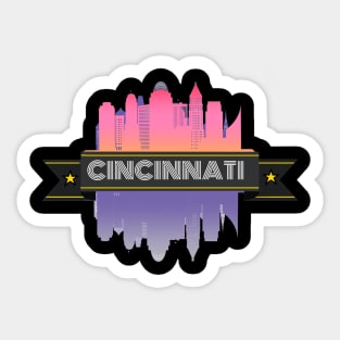 CINCINNATI city skyline Sticker